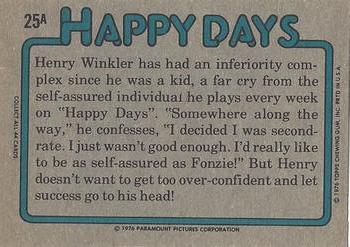 1976 Topps Happy Days - 'A' Series #25A I Got A 