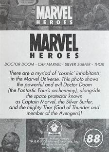 2008 Preziosi Collection Marvel Heroes #88 Doctor Doom / Captain Marvel / Silver Surfer / Thor Back