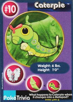 1999 Burger King Pokemon #10 Caterpie Front