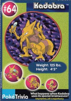 1999 Burger King Pokemon #64 Kadabra Front