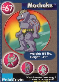 1999 Burger King Pokemon #67 Machoke Front