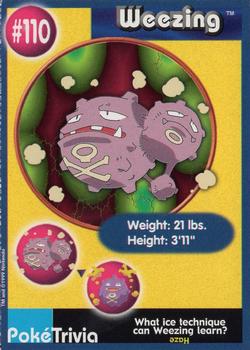 1999 Burger King Pokemon #110 Weezing Front