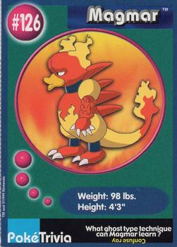 1999 Burger King Pokemon #126 Magmar Front