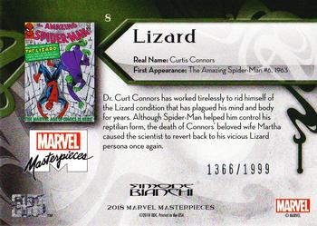 2018 Upper Deck Marvel Masterpieces #8 Lizard Back