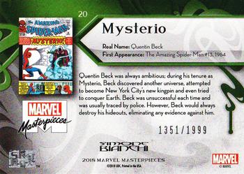 2018 Upper Deck Marvel Masterpieces #20 Mysterio Back