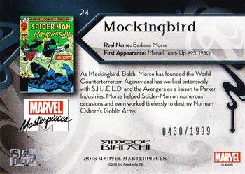 2018 Upper Deck Marvel Masterpieces #24 Mockingbird Back