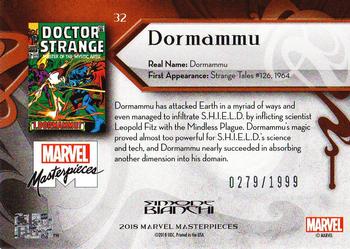 2018 Upper Deck Marvel Masterpieces #32 Dormammu Back