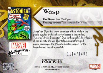 2018 Upper Deck Marvel Masterpieces #37 Wasp Back