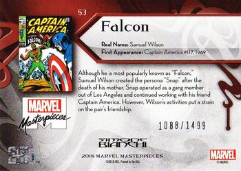 2018 Upper Deck Marvel Masterpieces #53 Falcon Back