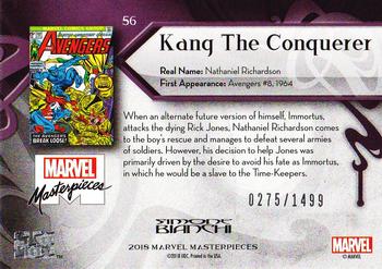 2018 Upper Deck Marvel Masterpieces #56 Kang The Conquerer Back