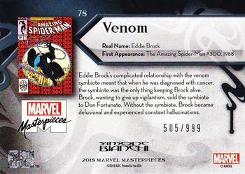 2018 Upper Deck Marvel Masterpieces #78 Venom Back