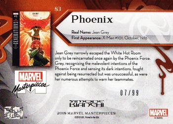 2018 Upper Deck Marvel Masterpieces #83 Phoenix Back