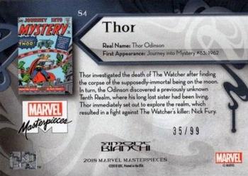 2018 Upper Deck Marvel Masterpieces #84 Thor Back
