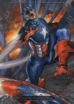 2018 Upper Deck Marvel Masterpieces #88 Captain America Front