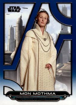 2018 Topps Star Wars: Galactic Files - Blue #ROTS-22 Mon Mothma Front