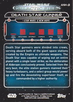 2018 Topps Star Wars: Galactic Files - Blue #ANH-31 Death Star Gunner Back