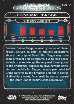 2018 Topps Star Wars: Galactic Files - Blue #ANH-32 General Tagge Back