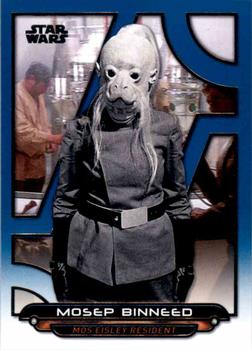 2018 Topps Star Wars: Galactic Files - Blue #ANH-37 Mosep Binneed Front