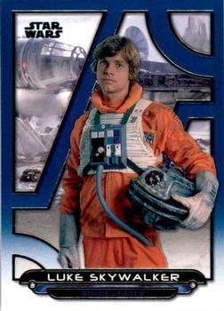 2018 Topps Star Wars: Galactic Files - Blue #ESB-20 Luke Skywalker Front