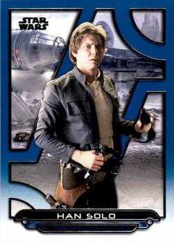 2018 Topps Star Wars: Galactic Files - Blue #ESB-21 Han Solo Front