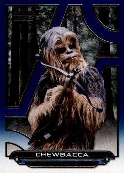 2018 Topps Star Wars: Galactic Files - Blue #ROTJ-21 Chewbacca Front