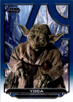 2018 Topps Star Wars: Galactic Files - Blue #ROTJ-24 Yoda Front