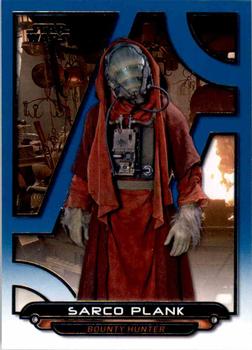 2018 Topps Star Wars: Galactic Files - Blue #TFA-39 Sarco Plank Front