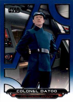 2018 Topps Star Wars: Galactic Files - Blue #TFA-45 Colonel Datoo Front