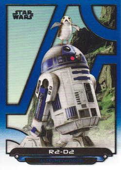 2018 Topps Star Wars: Galactic Files - Blue #TLJ-8 R2-D2 Front