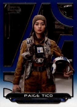 2018 Topps Star Wars: Galactic Files - Blue #TLJ-14 Paige Tico Front