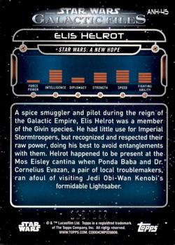 2018 Topps Star Wars: Galactic Files - Green #ANH-45 Elis Helrot Back