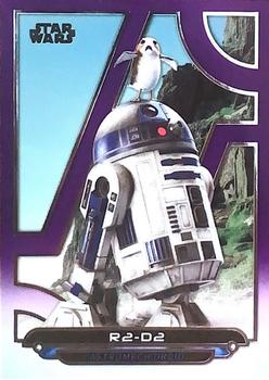 2018 Topps Star Wars: Galactic Files - Purple #TLJ-8 R2-D2 Front