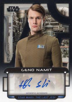 2018 Topps Star Wars: Galactic Files - Autographs #A-HS Hugh Skinner Front