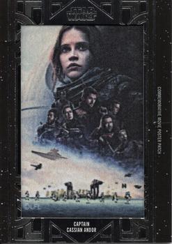 2018 Topps Star Wars: Galactic Files - Manufactured Movie Poster Patch #NNO Cassian Andor / Rogue One Front