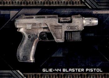 2018 Topps Star Wars: Galactic Files - Weapons #W-10 Glie-44 Blaster Pistol Front