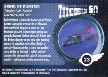 2015 Unstoppable Thunderbirds 50 Years #23 On the Edge Back