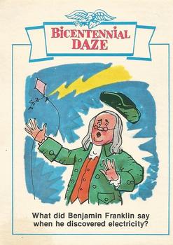 1976 Gamecraft Bicentennial Daze #8 Benjamin Franklin Front