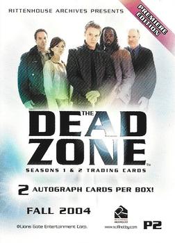 2004 Rittenhouse Dead Zone Seasons 1 & 2 - Promos #P2 2 Cast Members Back