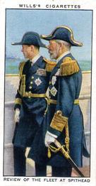 1935 Wills's The Reign of H.M. King George V #21 Review of the Fleet at Spithead Front