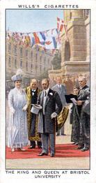 1935 Wills's The Reign of H.M. King George V #22 The King and Queen at Bristol University Front