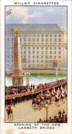 1935 Wills's The Reign of H.M. King George V #38 The Opening of the New Lambeth Bridge Front