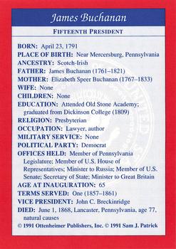 1991 Encyclopedia Britannica Presidential #NNO James Buchanan Back