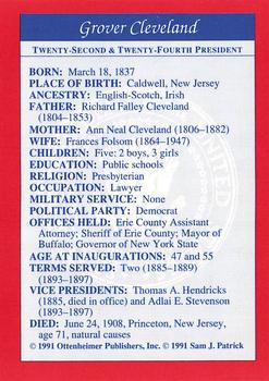 1991 Encyclopedia Britannica Presidential #NNO Grover Cleveland Back
