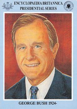 1991 Encyclopedia Britannica Presidential #NNO George Bush Front