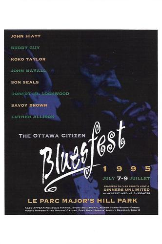 2014 Ottawa BluesFest 20th Anniversary Postcard Set #NNO 1995 Front
