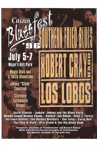 2014 Ottawa BluesFest 20th Anniversary Postcard Set #NNO 1996 Front