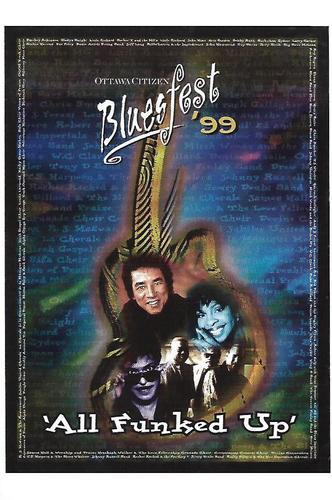 2014 Ottawa BluesFest 20th Anniversary Postcard Set #NNO 1999 Front
