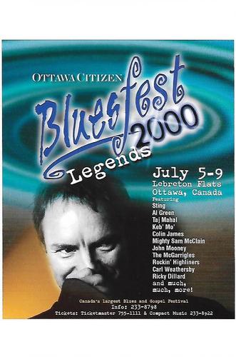 2014 Ottawa BluesFest 20th Anniversary Postcard Set #NNO 2000 Front