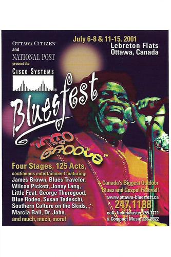 2014 Ottawa BluesFest 20th Anniversary Postcard Set #NNO 2001 Front