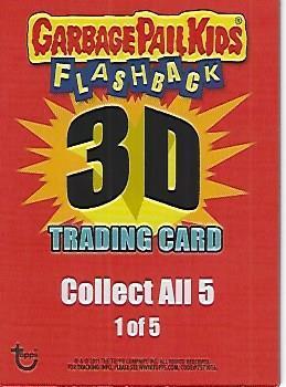 2011 Topps Garbage Pail Kids Flashback Series 2 - 3D Cards #1 Dead Ted Back